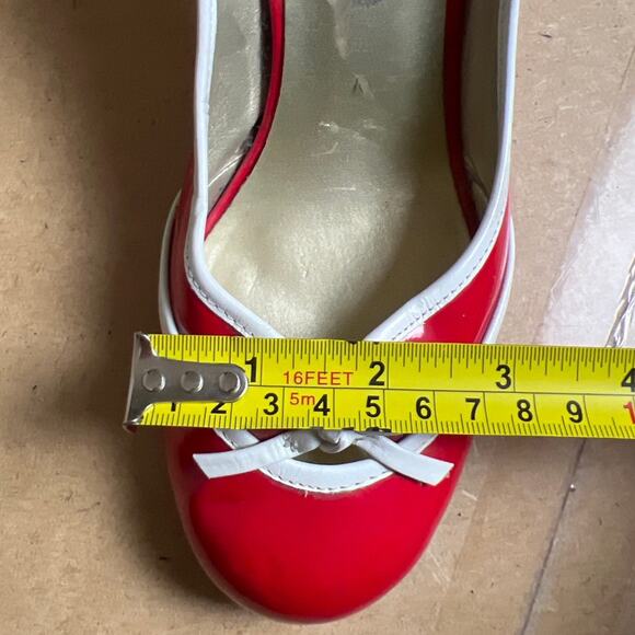 Steve Madden Heels 5" P-Lauren Size 7 Myra Classic Pumps Red Patent Leather - Picture 9 of 9